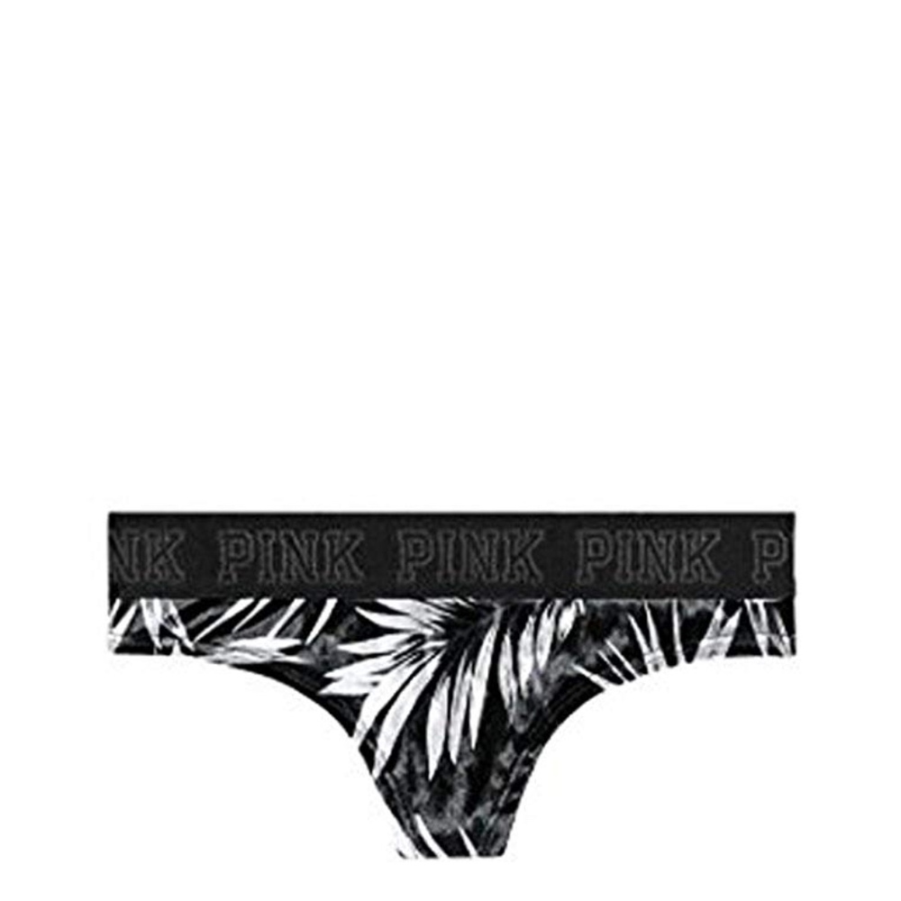 Victoria's Secret Pink Logo Velvet Thong Panty